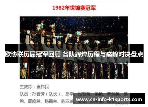欧协联历届冠军回顾 各队辉煌历程与巅峰对决盘点